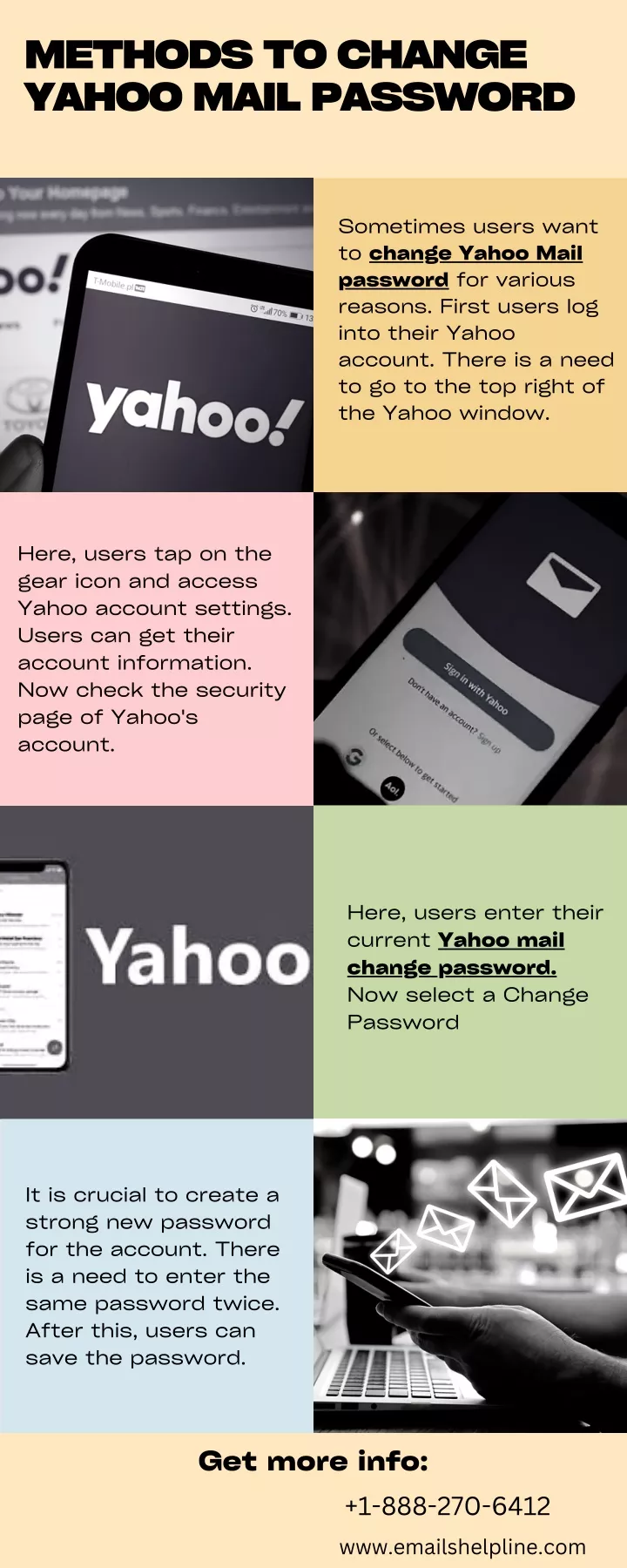 methods to change yahoo mail password
