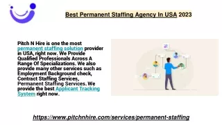 Best Permanent Staffing Agency In USA 2023