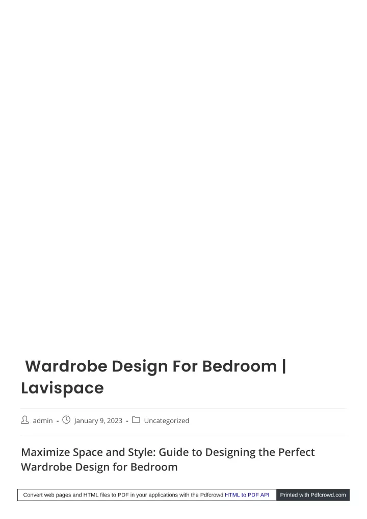 wardrobe design for bedroom lavispace