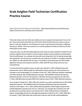 grab avigilon field technician certification