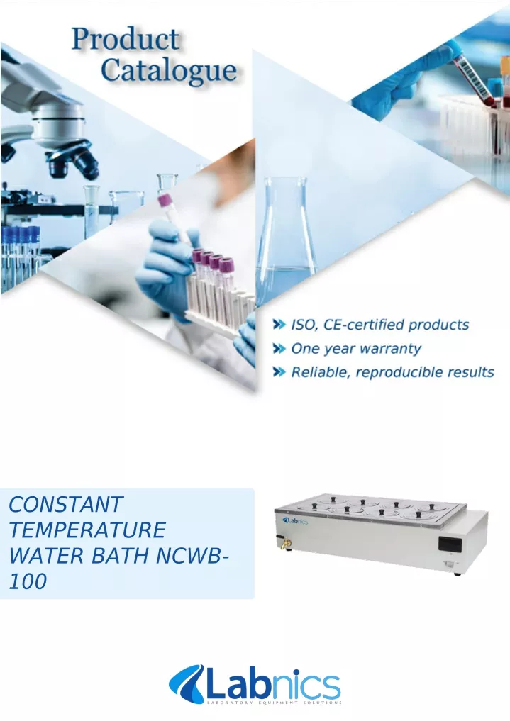 constant temperature water bath ncwb 100