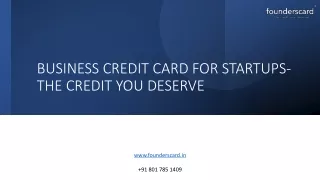 Business Credit Card in India