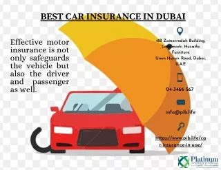 The Best Car Insurance in Dubai