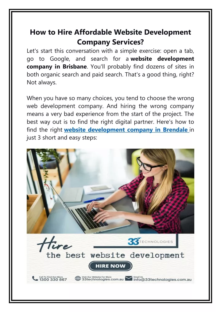 how to hire affordable website development