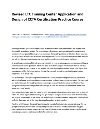 revised ltc training center application