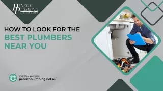 How to look for the best plumbers near you