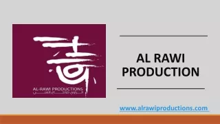 Top Best Film Production in Qatar by Alrawiproduction