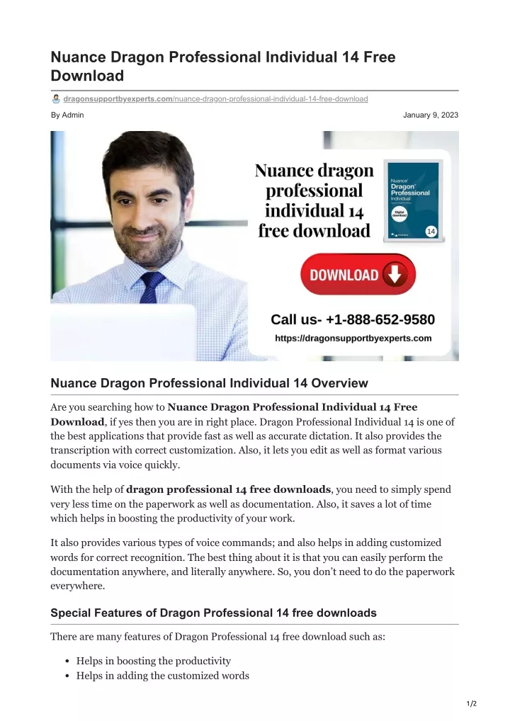 nuance dragon professional individual 14 free