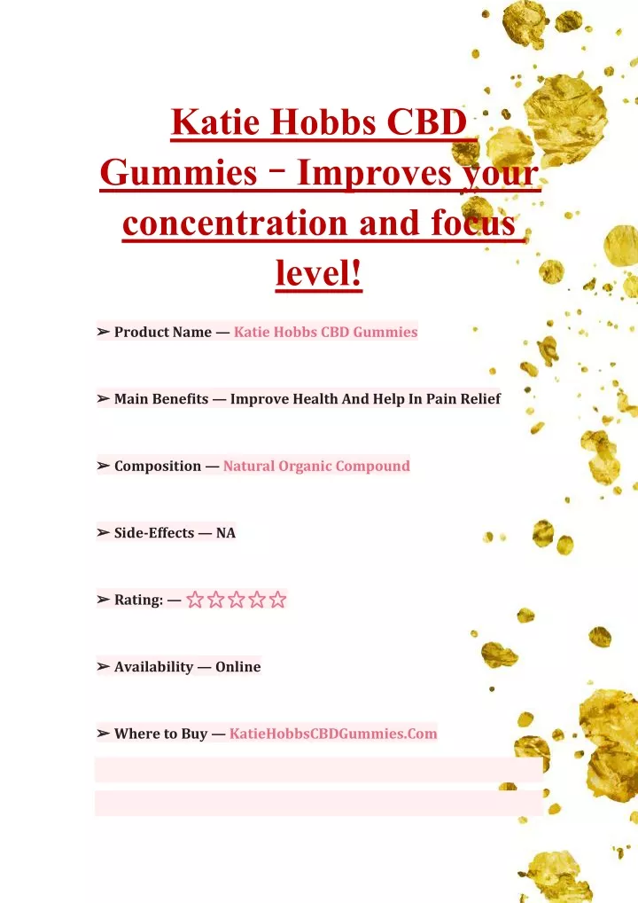 katie hobbs cbd gummies improves your