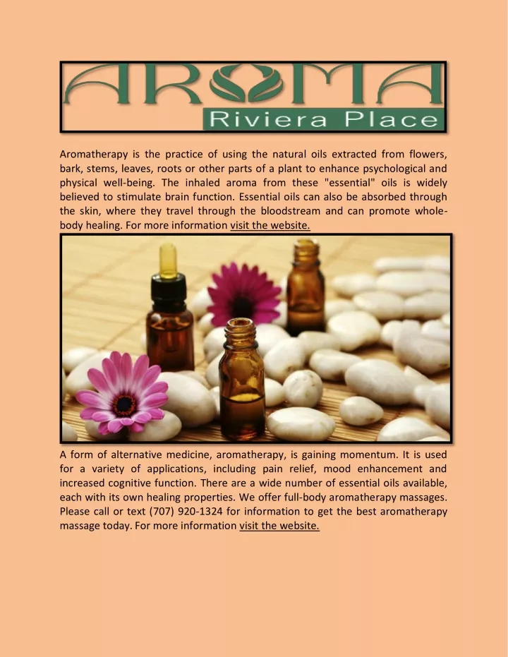 aromatherapy is the practice of using the natural