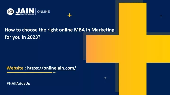 how to choose the right online mba in marketing