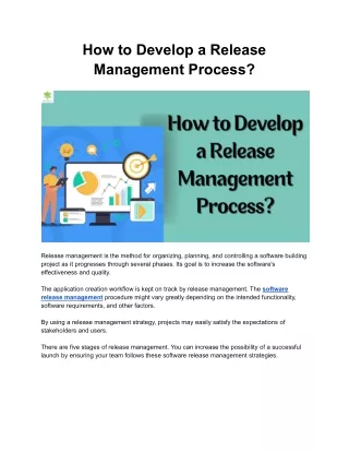 how to develop a release management process