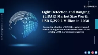 Light Detection and Ranging (LiDAR) Market Growth, Global Survey, Analysis, Shar