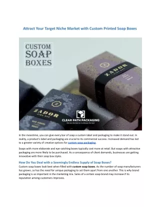 attract your target niche market with custom