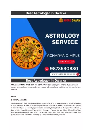 best astrologer in dwarka