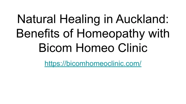 natural healing in auckland benefits