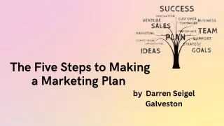The Five Steps to Making a Marketing Plan| Darren Seigel Galveston