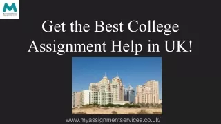 College Assignment Help in UK!