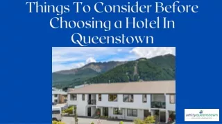 things to consider before choosing a hotel