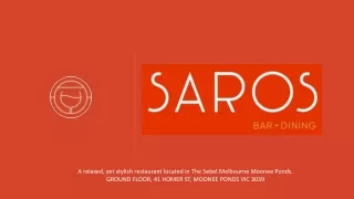 Best Indulgent Desserts Moonee Ponds | Saros Bar & Dining