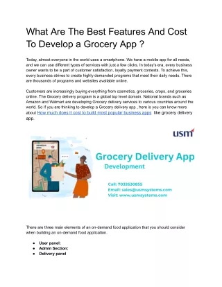Grovery apps development - Google Docs