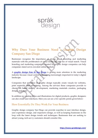 why does your business need a graphic design