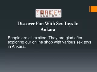 Discover Fun With Sex Toys In Ankara