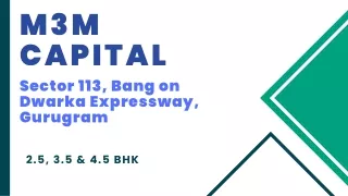 M3M Capital Gurugram - Brochure