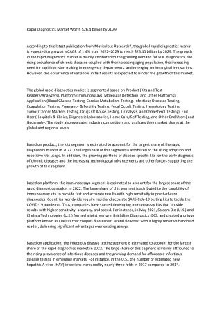 rapid diagnostics market worth 26 4 billion