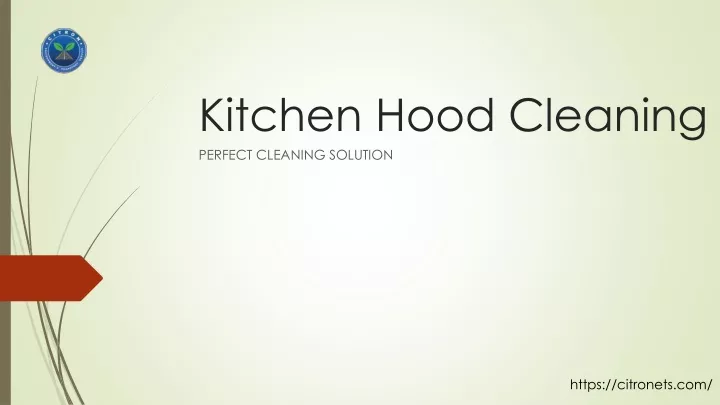 kitchen hood cleaning