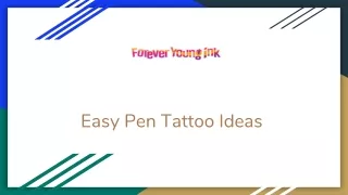 Easy Pen Tattoo Ideas