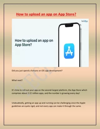 how to upload an app on app store