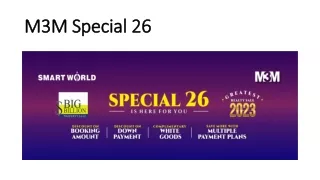 M3M Special 26 |  26% Off for Limited Time Offer | Assured Dubai Trip & Gold Coi