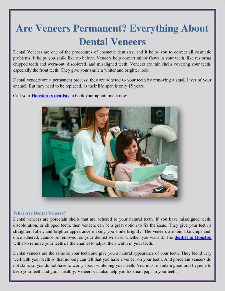 are veneers permanent everything about dental