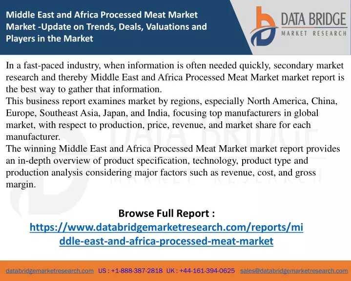 middle east and africa processed meat market