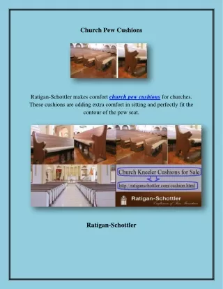 church pew cushions