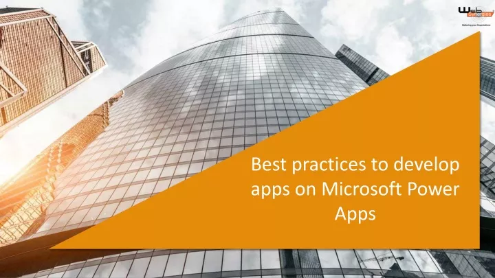 best practices to develop apps on microsoft power