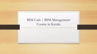 bim cafe bim m anagement c ourse in kerala