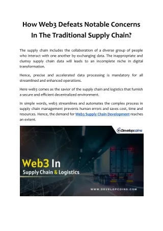 how web3 defeats notable concerns