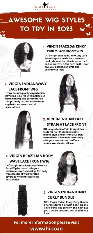 AWESOME WIG STYLES TO TRY IN 2023