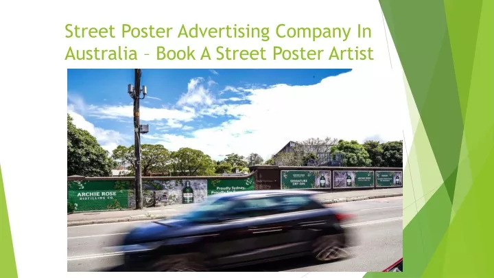 street poster advertising company in australia book a street poster artist