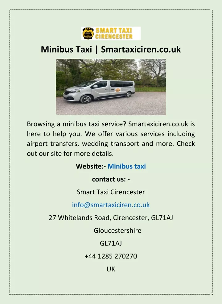 minibus taxi smartaxiciren co uk