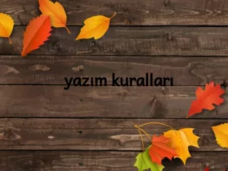 yaz m kurallar