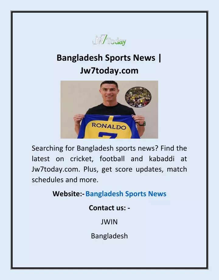 bangladesh sports news jw7today com