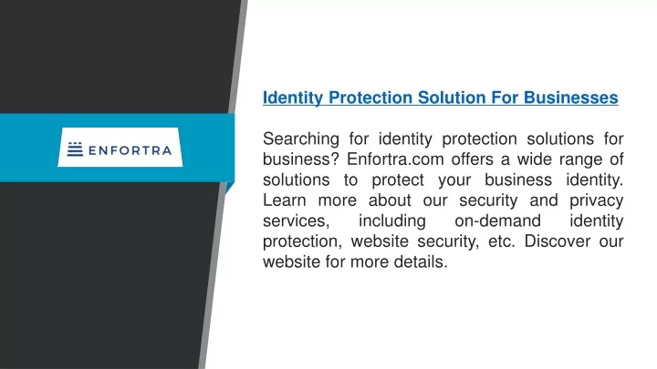 identity protection solution for businesses