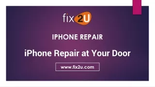 iPhone Repair at Your Door
