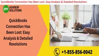 quickbooks connection has been lost easy analysis detailed resolutions