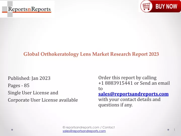 global orthokeratology lens market research report 2023