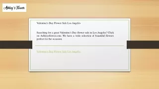 Valentine's Day Flower Sale Los Angeles   Ashleysflower.com