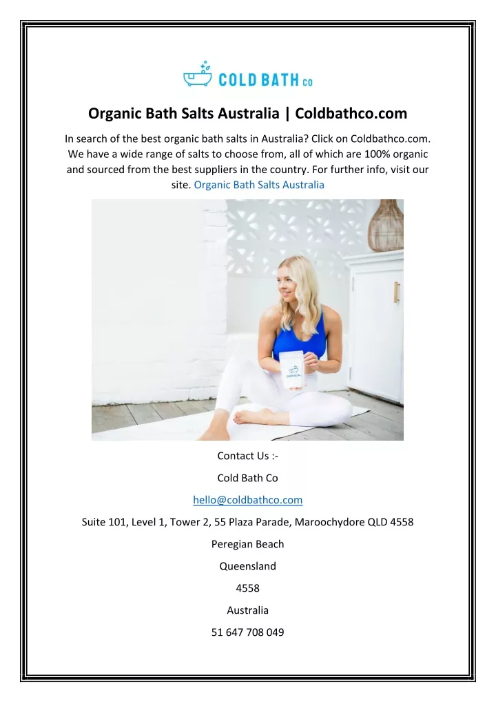 organic bath salts australia coldbathco com